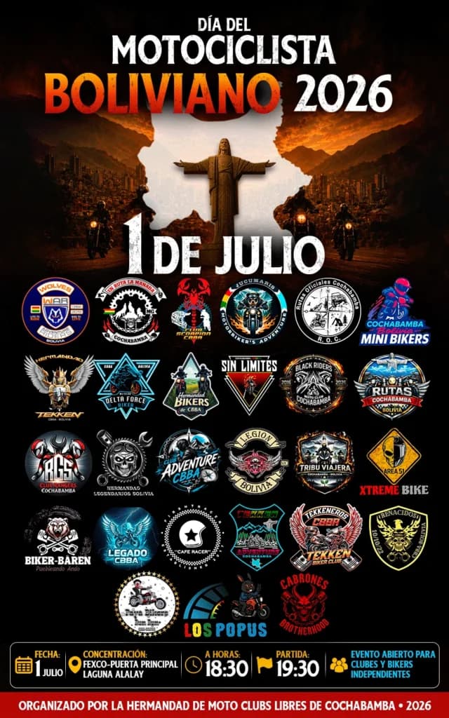 Día del motociclista boliviano